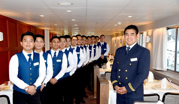 Schnupper-Cruise 2 Team der Kellner auf MS Amera