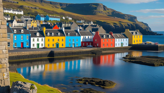 Bunte Häuser von Scrabster