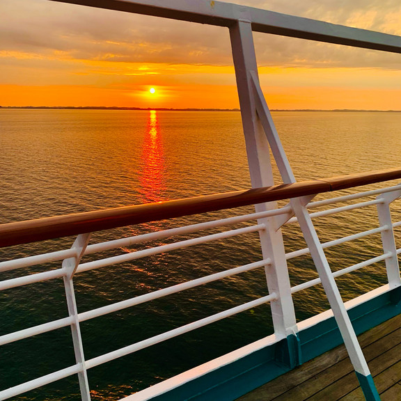 Sonnenuntergang auf See