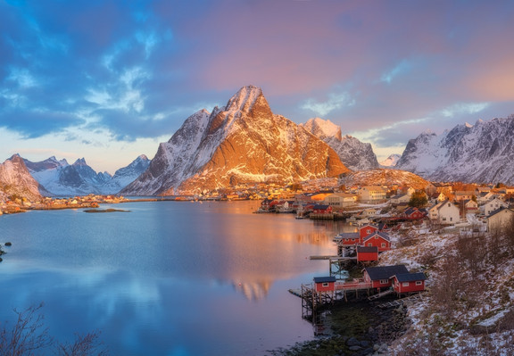 Nordnorwegische Landschaft im Winter