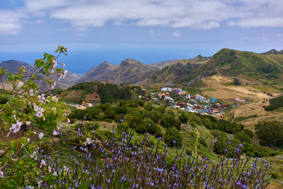 Panaramabild aus den Bergen von Teneriffa