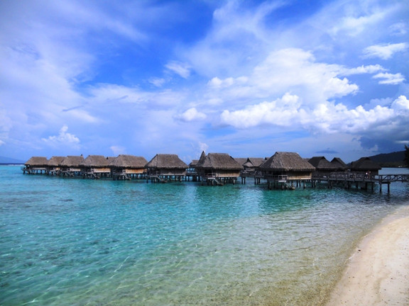 Overwater Bungalows Südsee