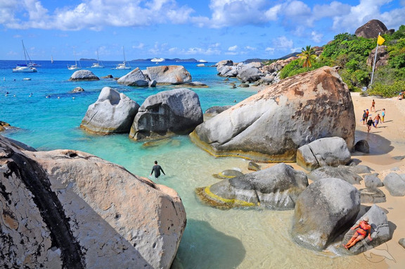 The Baths Strand von Virgin Gorda