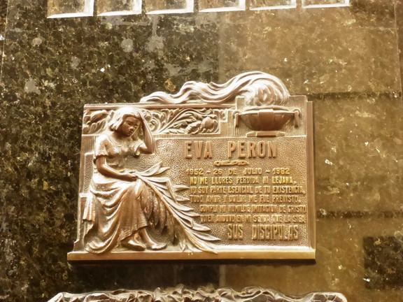 Grabtafel von Evita Peron