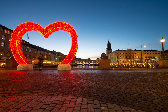 Göteborg Stadtbild am Abend