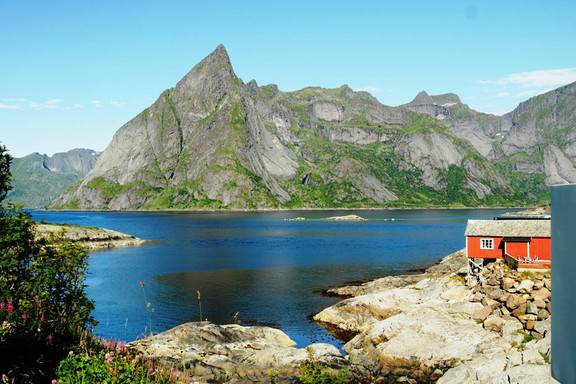 Landschaft auf dem Weg nach Spitzbergen
