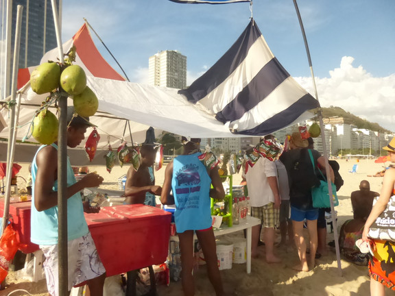 Bar an der Copa Cabana in Rio de Janeiro