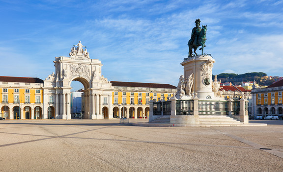 Praça do Comércio in Lissabon