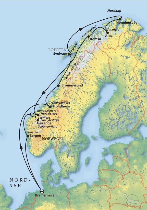 Routenkarte