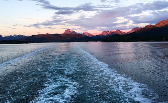 Sonnenuntergang auf See