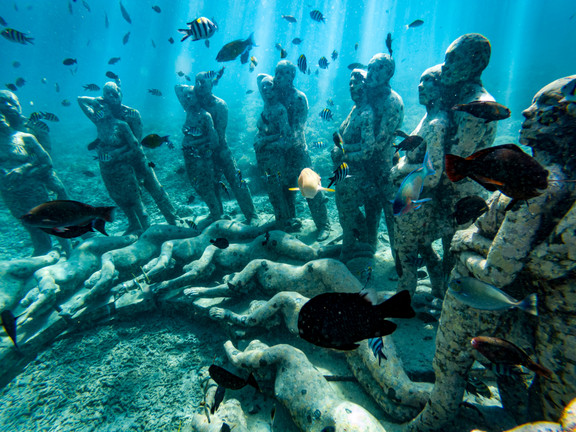 Unterwasserstatuen Gili Trawangan