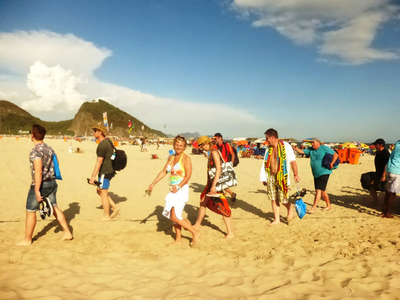 Strand der Copa Cabana in Rio
