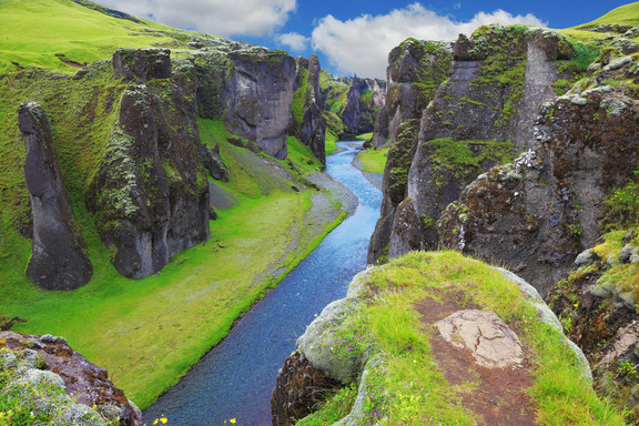 Fjord in Island