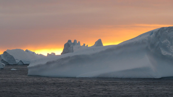Sonnenuntergang in Grönland