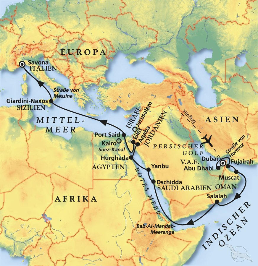 MS Artania Weltreise